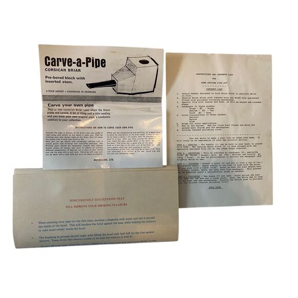 Vintage 1960s Home Artisan Pipe Kit Diy Art Crafts Project Collectible Nostalgia - Picture 4 of 14